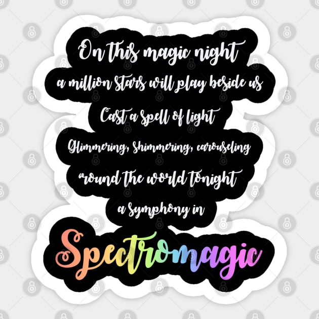 On this Magic Night Sticker by Cat’s Carousel of Color